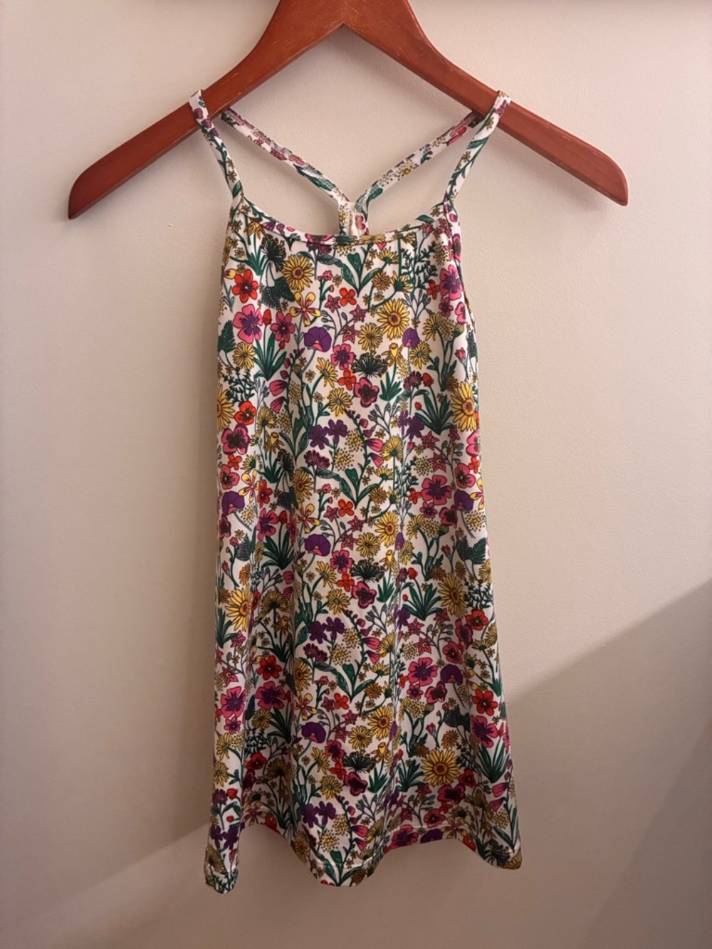 Kids Floral Print Spaghetti Strap Sundress